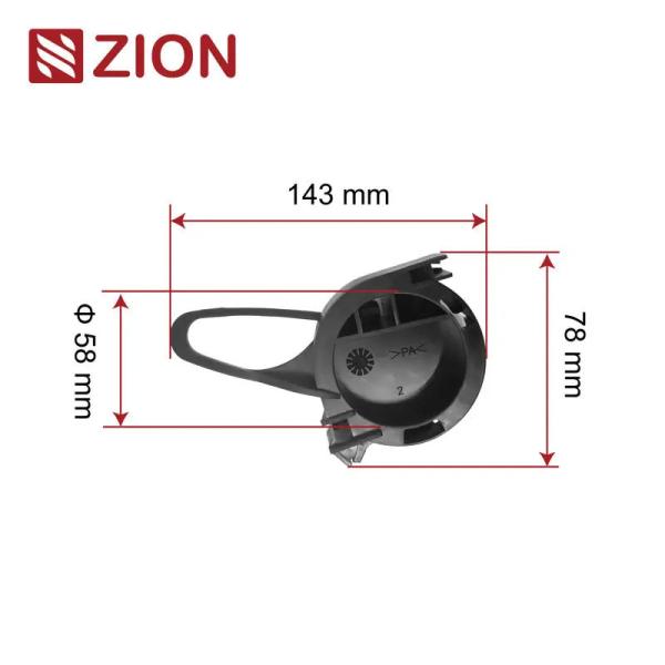 ZCPAC-02 FTTH Nylon Flat Cable Drop Clamp | High-Strength Fiber Optic Cable
