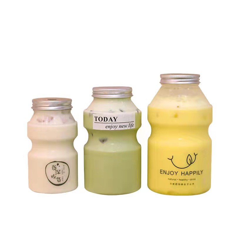 OEM ODM 300ml 500ml Empty Yakult Pet Bottle Disposable Printed Logo
