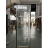 Buy cheap No welding decorative beveled glass panel with brass caming for door inserts 1" from wholesalers