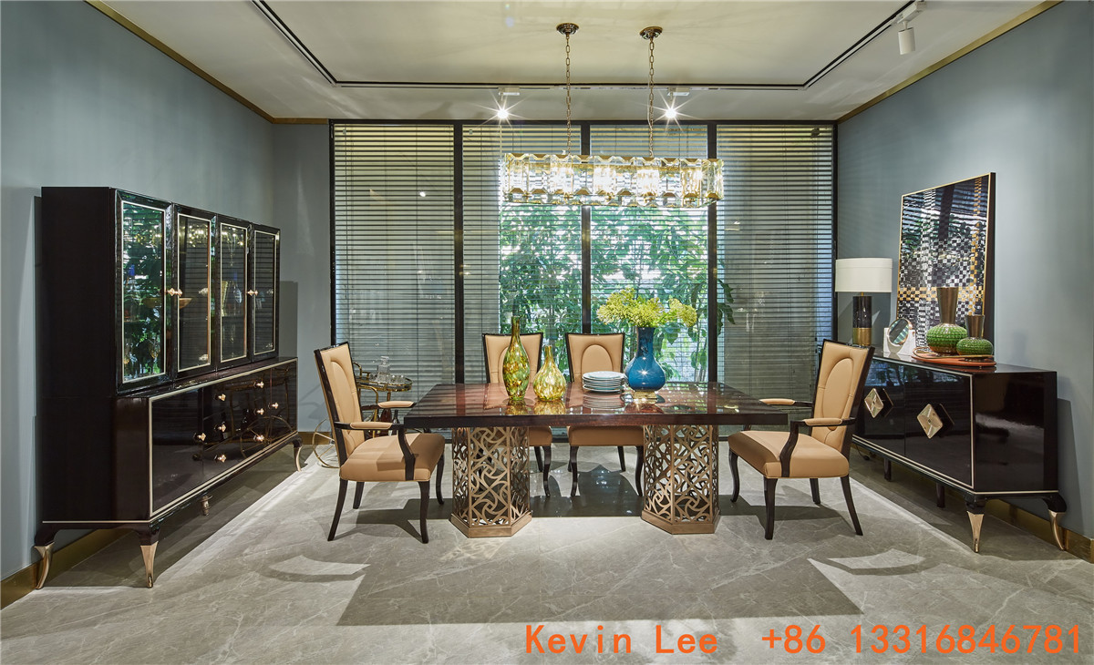 Custom made furniture factory who supply hotel furniture console table and coffee table for Lobby Leisure furniture