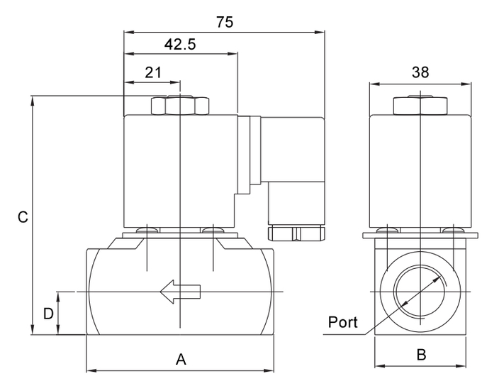 1/2'' Steam Hot Water Stainless Steel Solenoid Valve 2 Way Normally Closed 24V 220V 1