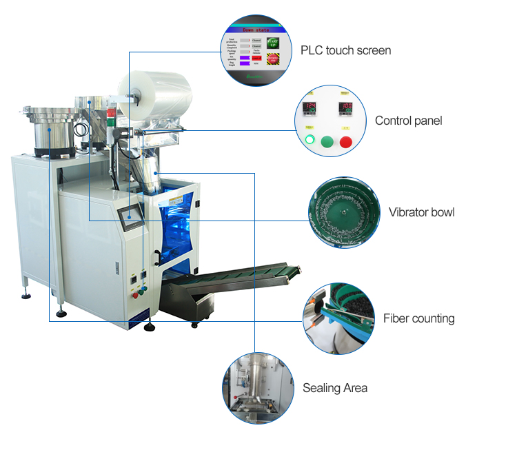 Fully Automatic Feeding Filing Screws Hardware Packing Machine