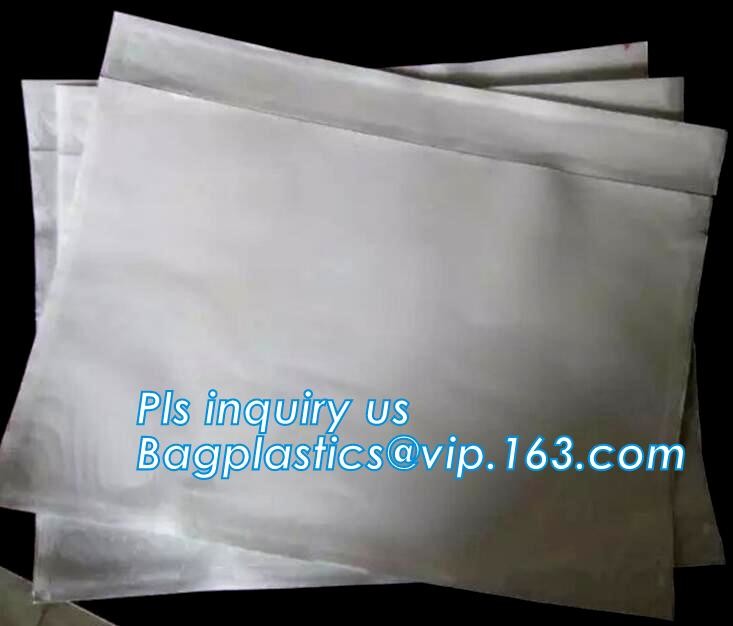 PP film 178*140mm invoice enclosed packing list envelopes, DHL Shipping pockets for waybill, A4 size plastic packing lis