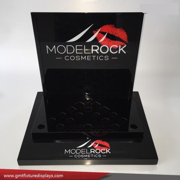 Cosmetic Acrylic Lipstick Display Stand Plexiglass Lucite Makeup Counter