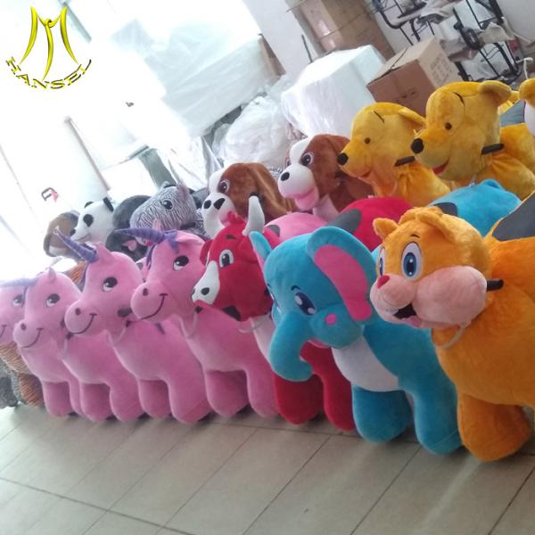 Hansel plush walking unicorn electric animal toy electric bikes ride for sale