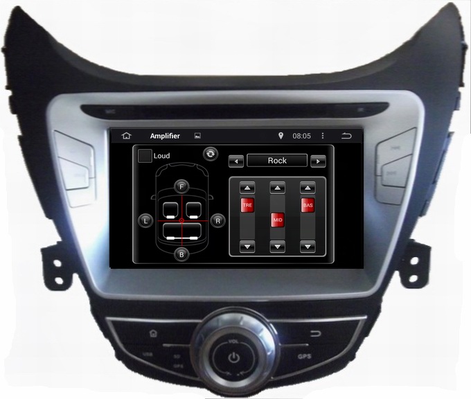 Ouchuangbo Car GPS Navigation DVD Multimedia Kit for Hyundai Elantra 2014 Android 4.4 3G Wifi Bluetooth iPod OCB-8058D