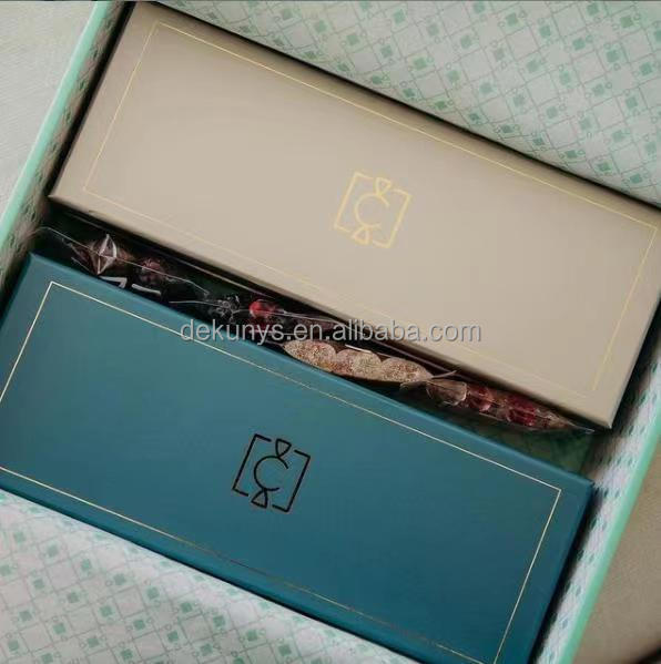Custom Gourmet Chocolate Box Packaging Rectangle Acrylic UV Coating