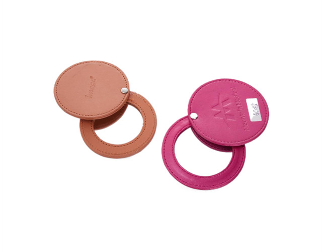 Rotatable Cosmetic Pocket Mirror 10mm Thickness Engraved Compact Mirror Gift Single
