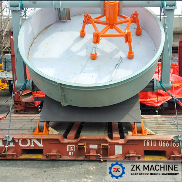 Disk Pelletizer 35TPH Concentrate Powder Wet Granulation Equipment