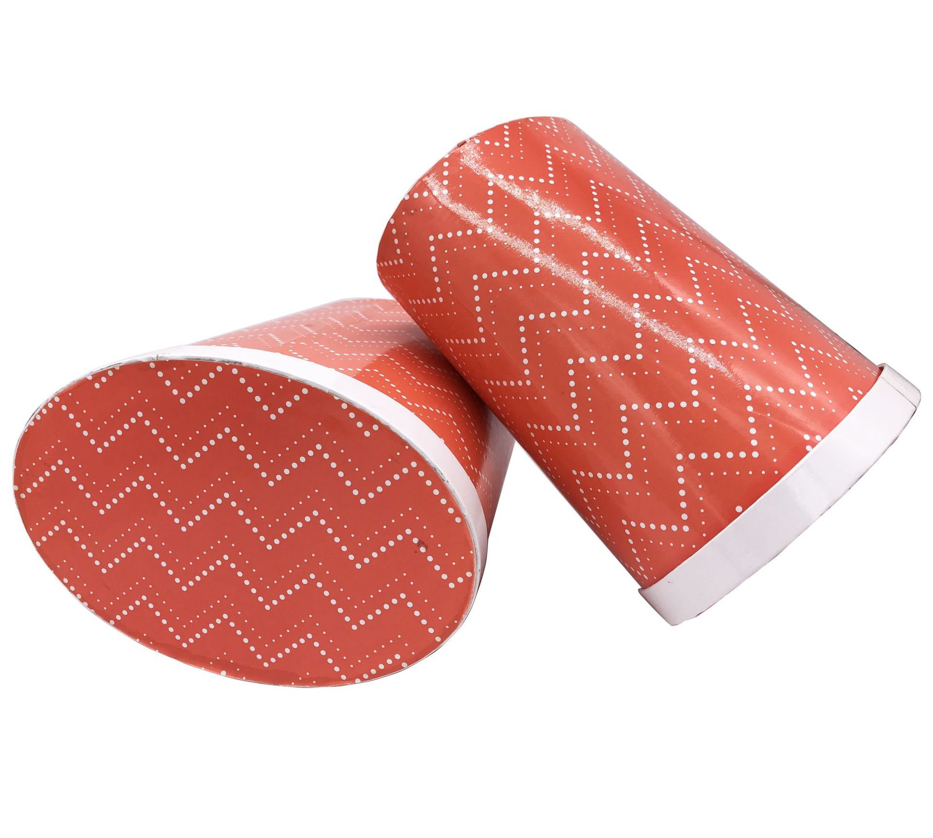 Custom Cardboard Round Box Oval Tube Containers Packing For Wine Storage