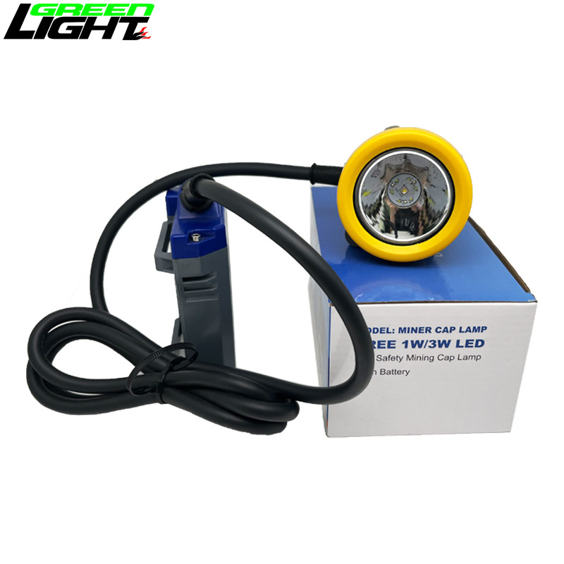 216 Lum Rechargeable Miner Lamp With 1 Main Light 2 Auxiliary Lights 420g IP68