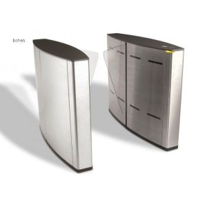 Half Height Flap Barrier Gate Turnstile With Marble Lid LED Indicator