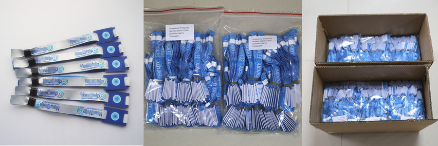 Waterproof RFID NFC Bracelet Silicone Material For Festival