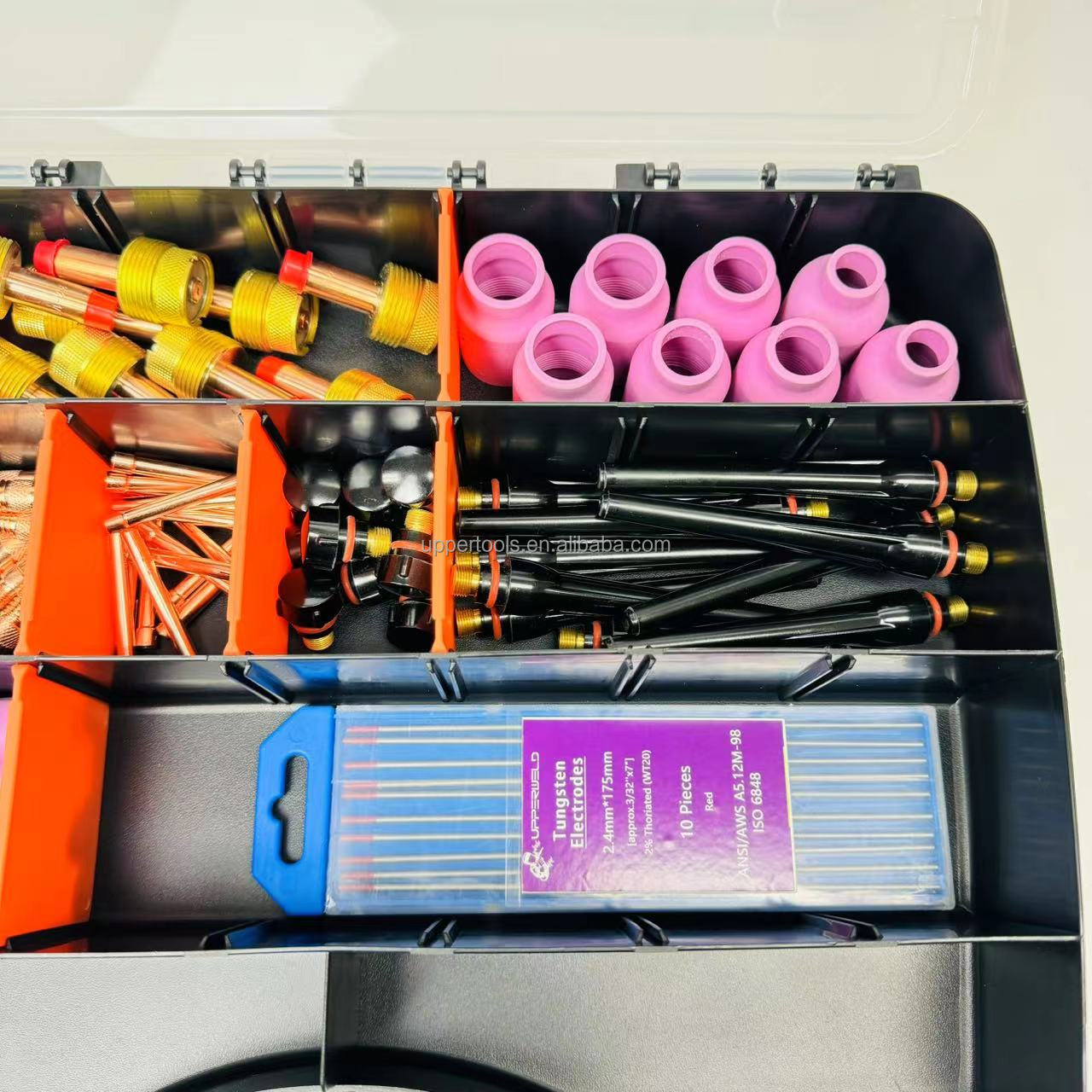 TIG/MIG Welding Tools and Equipment Storage Box with Design UPPER Hardware Organizer