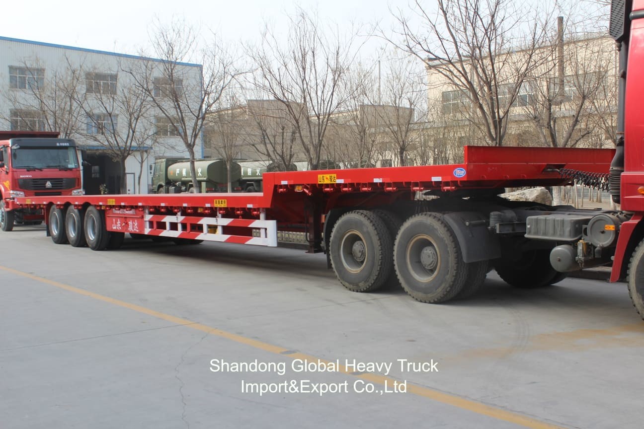 Chassis 60 Ton 3 Axles 2 AXLES Lowboy Lowbed Low Bed Semi Trailers