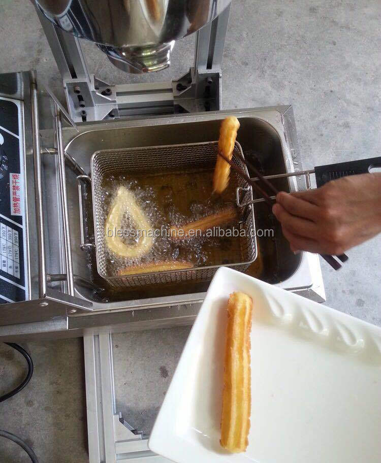 5 molds Stainless steel Churros Machine 1100*600*570mm