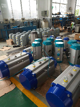 wuxi pneumatic actuator 90 degree air rotary actuator control ball valves