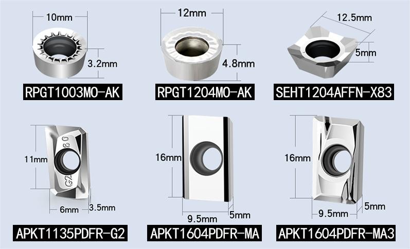 CNC Carbide RCGT Insert External RCGT0602 Round Shape For Aluminium