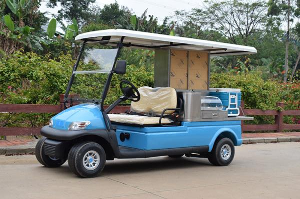 2 Passenger Electric Beverage Golf Cart With Utility Cargo / Electrical Food