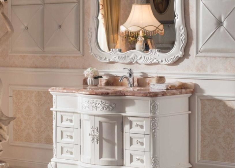 130cm Solid Wood Bathroom Vanity 24 Inch Contemporary Bathroom Vanity