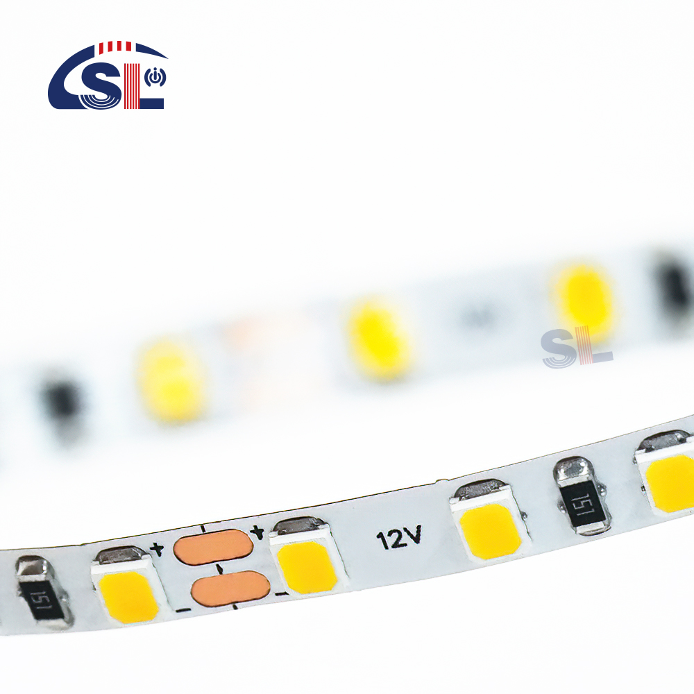 DC12V 24V SMD2835 Electroplate PCB 120Ds 8mm Ra 80 4000K LED Light Strip for Household