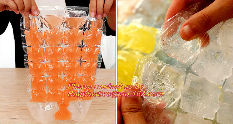 New Custom Printed Disposable Ice Cube Plastic Bag Manufacturer, Colored Disposable Plastic Ice Cube Freezer Bag, bageas