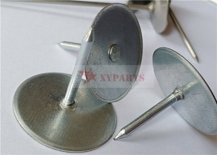 Carbon Steel Di-Electric Cup Head Pins For Fixing Fiberglass Insulation On Metal Ductwork