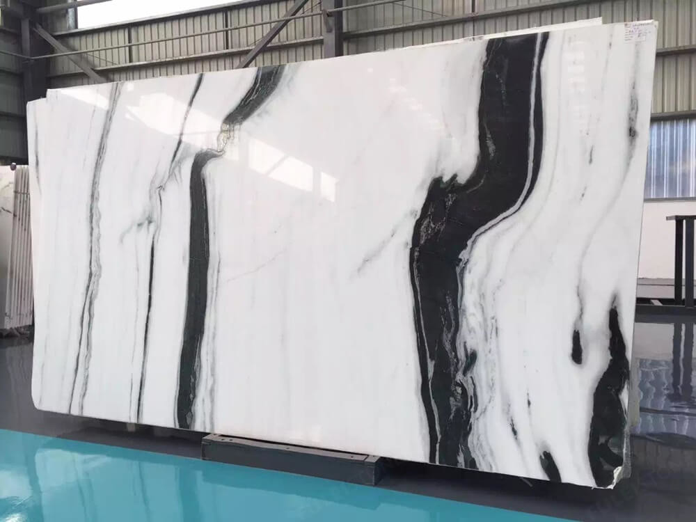 Honed Exotic Thick 3cm 30x120cm Panda White Marble Tile