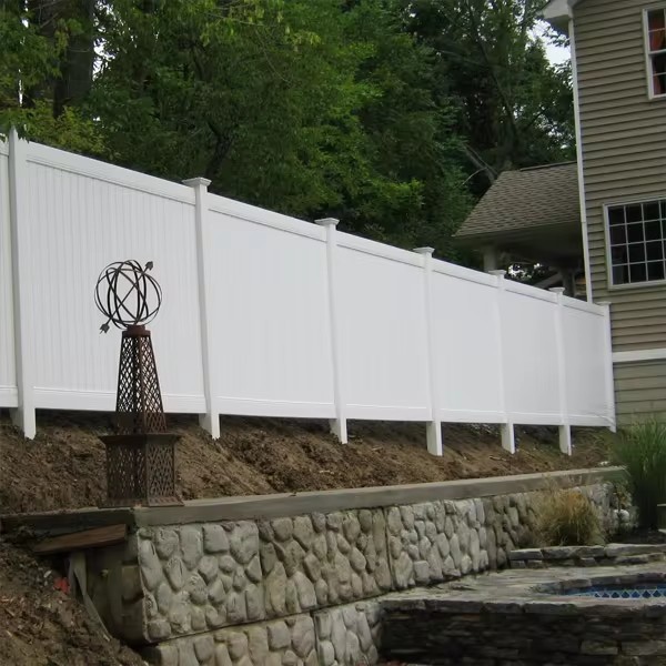 American Style Vinyl Privacy Fence 6x8ft For Yard And House Wall