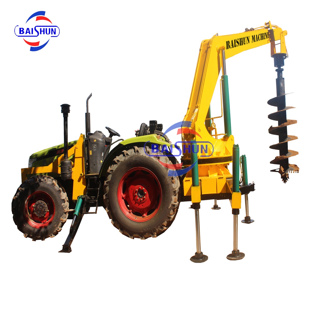 BS1004 Hydraulic Digging Intergrated Machine for Pole Erection