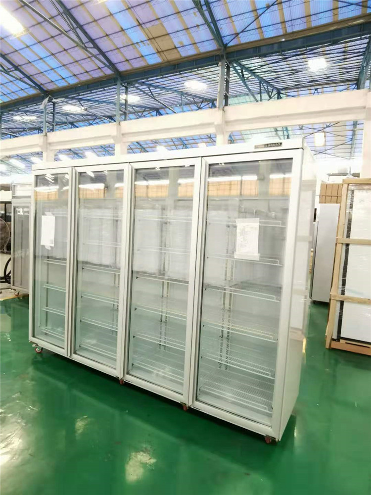 China suppliers cold drink refrigerator/Fan cooling glass door fridge/beverage display cooler