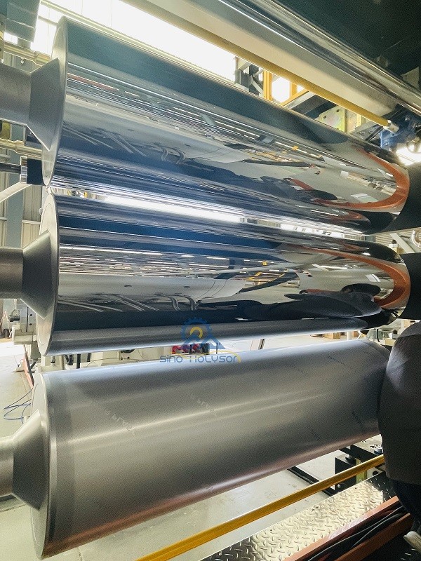 2440mm Length PVC Artificial Marble Sheet Machine extrusion line With ABB Inverter