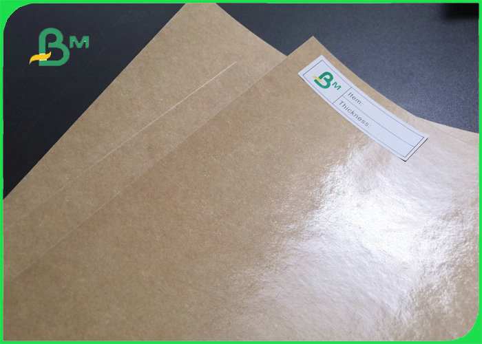 250gsm + 12g PE Brown Kraft Paper For Fruit Package Good Folding Resistance
