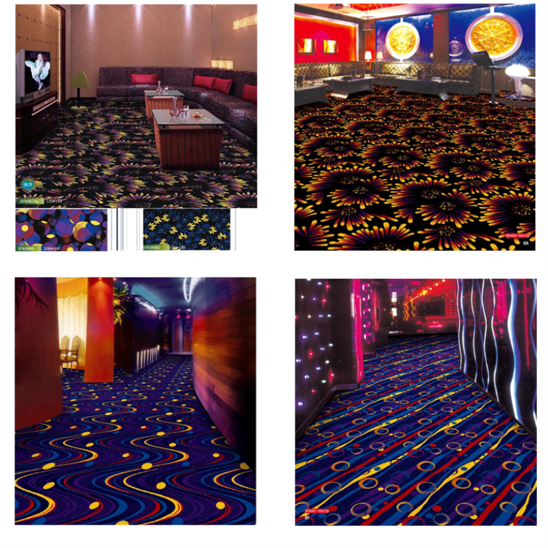 2019 newest gold fireworks pattern Commercial microfiber carpet
