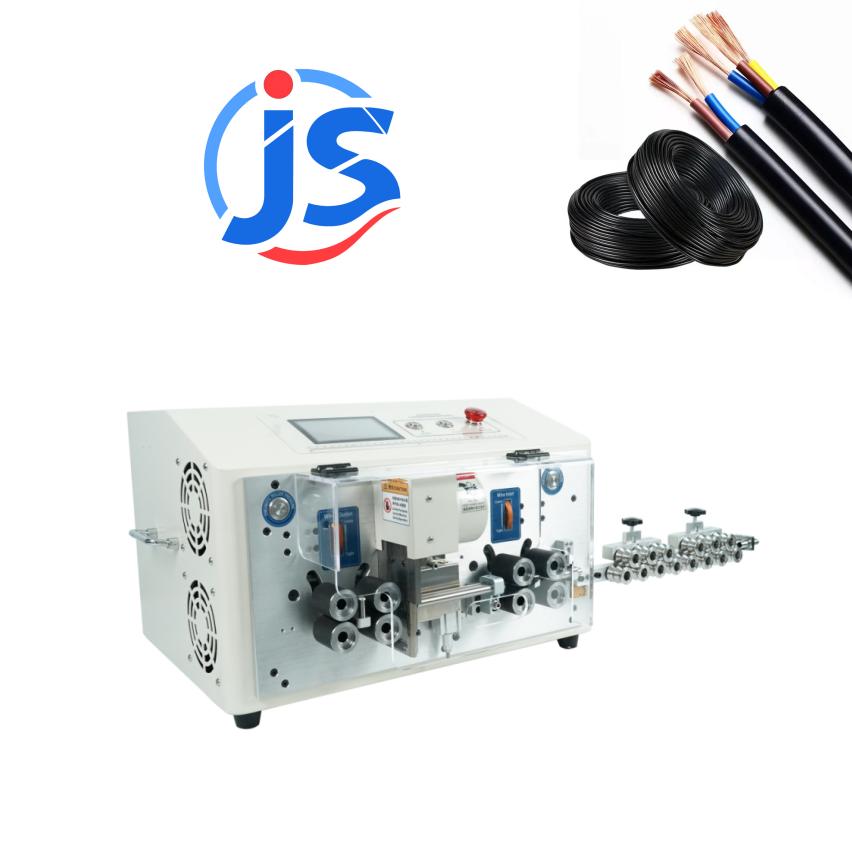 Double Layer Peeling Cable Cutting Machine 5 Inch Touch Screen Cable Cut And Strip Machines