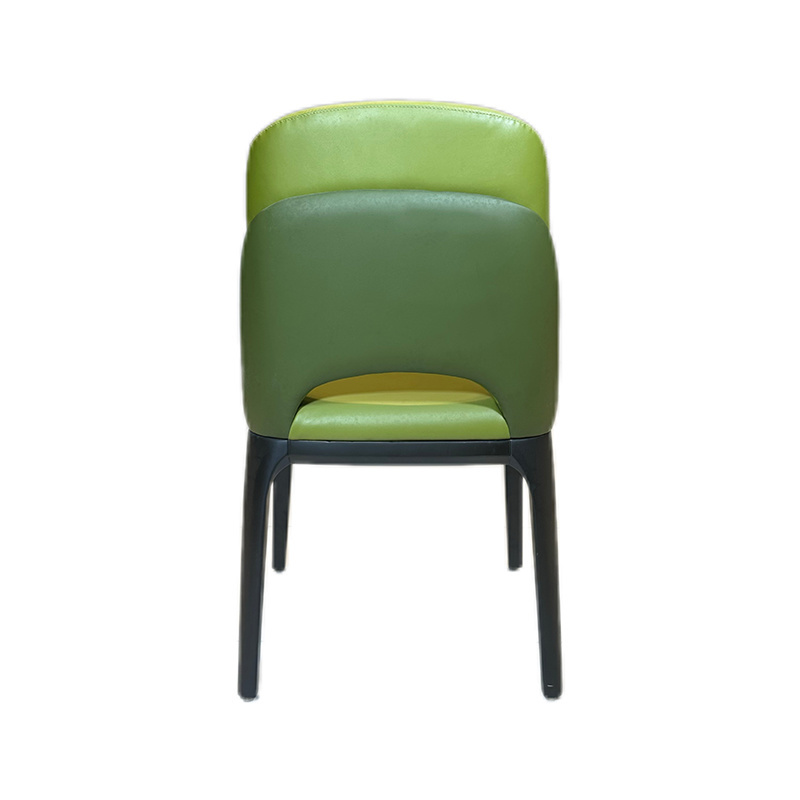 Hotel Furniture Ash Wood Leather Without Armrest Chair Restaurant Dining Room Indoor