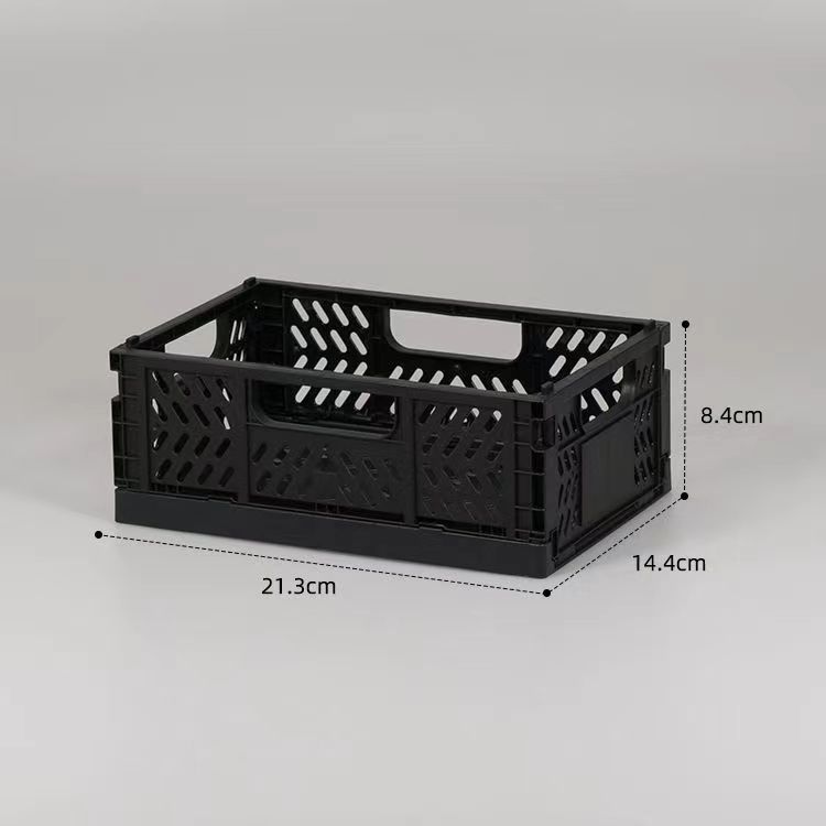Convenient Mesh Plastic Crates for Office Desk Stackable and Blue NO Foldable Design