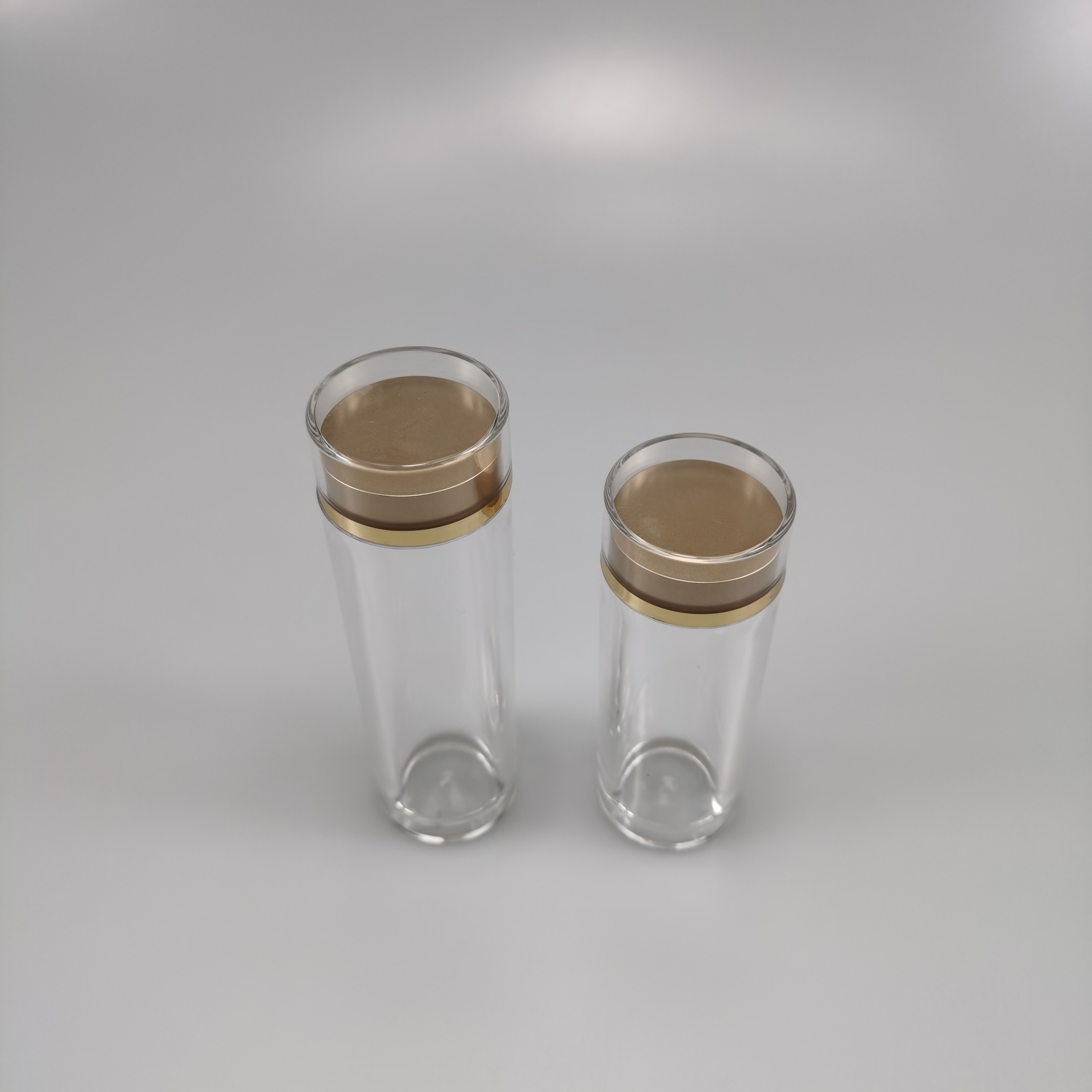 Acrylic 40ml 50ml Transparent Vials for Saffron Cordyceps Vitamin Capsules Eco-friendly
