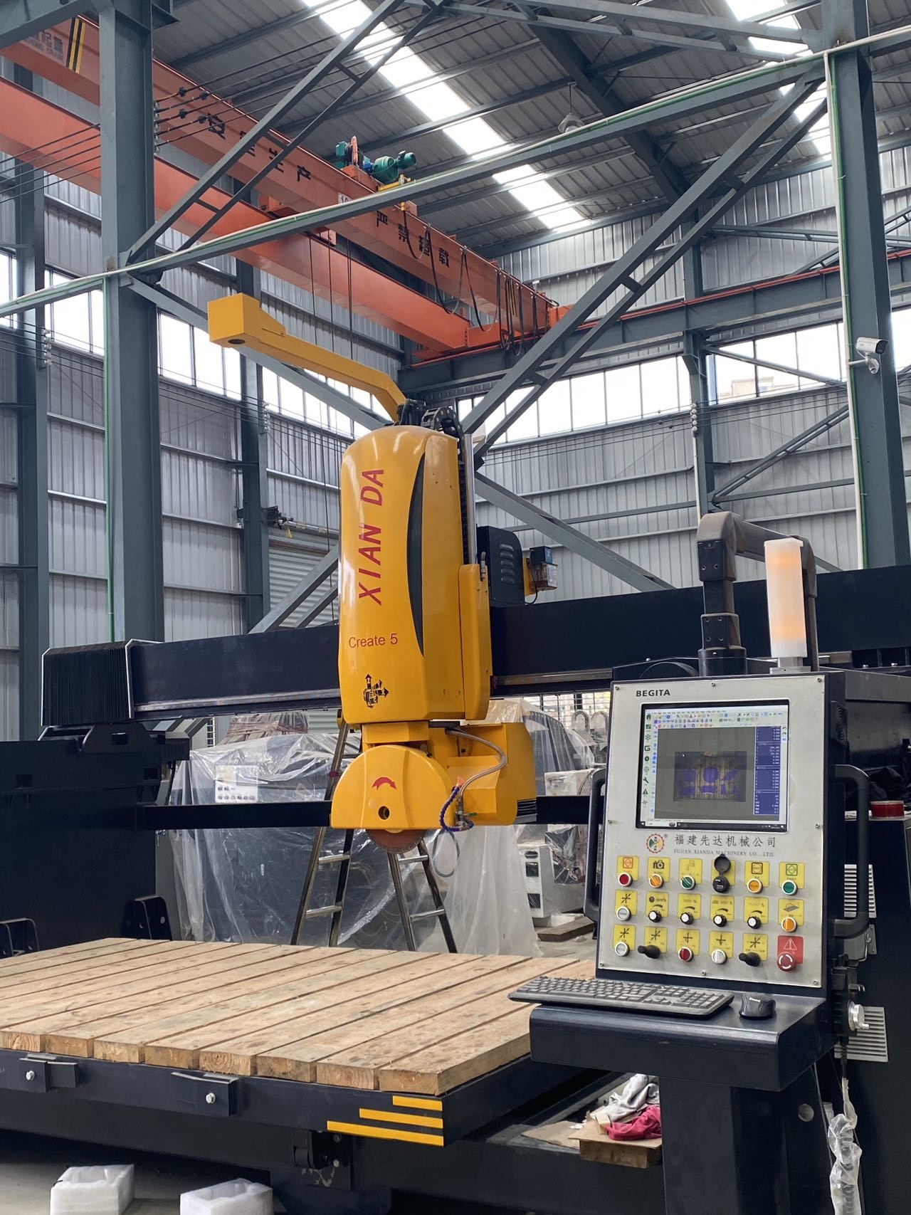 5-Axis Multifunctional Intelligent Bridge Saw - Precision Cutting for Stone, Marble & Granite