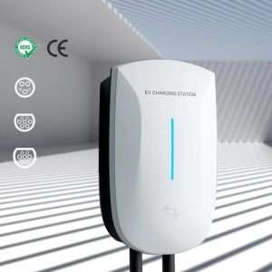 China Level 2 7kw 11kw 22kw Charging Point	Fast Wall Mounted EV Charging Station LED Indicator on sale
