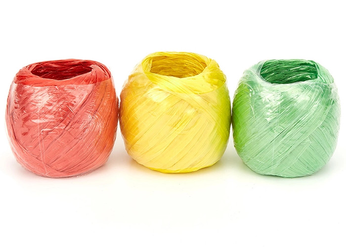 80g 100g Flat Film Plastic PP Raffia String , Baler Twine For Agriculture