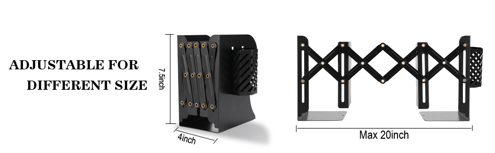 Metal Bookends for Shelves in the Bedroom Keep Your Books Upright and Organized