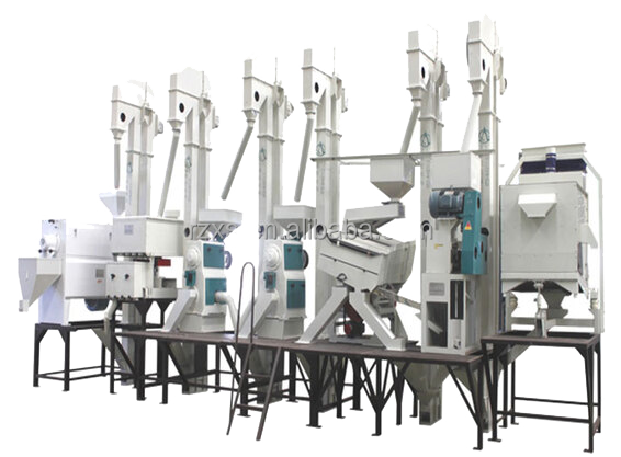 99 kW Power 1 Ton Per Hour 4-in-1 Rice Mill Machine for 15-25 Ton Capacity in Uganda