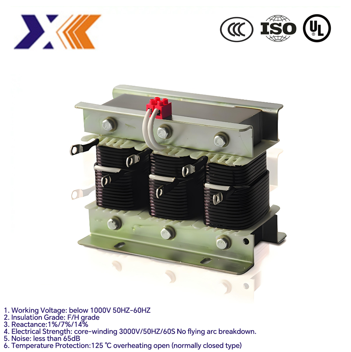 Chemical Industry Three Phase Dry Reactor with Tolerance ±3% and Automatic Grade