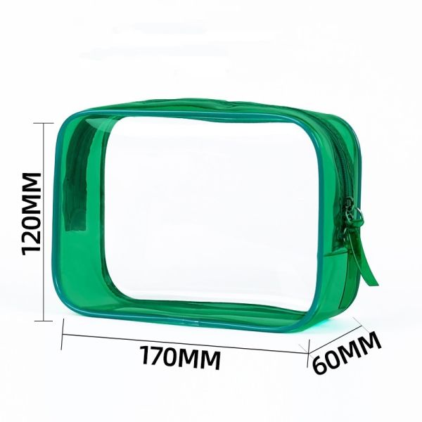 Quality New Large-Capacity Makeup Bag Waterproof PVC Storage Pouch Transparent & Colorful Zipper Toiletry Bags Portable with LOGO for sale