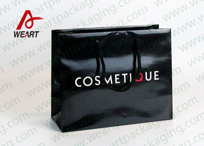 Modern Monogrammed Gift Bags Paper Material , Colored Printed Retail Bags