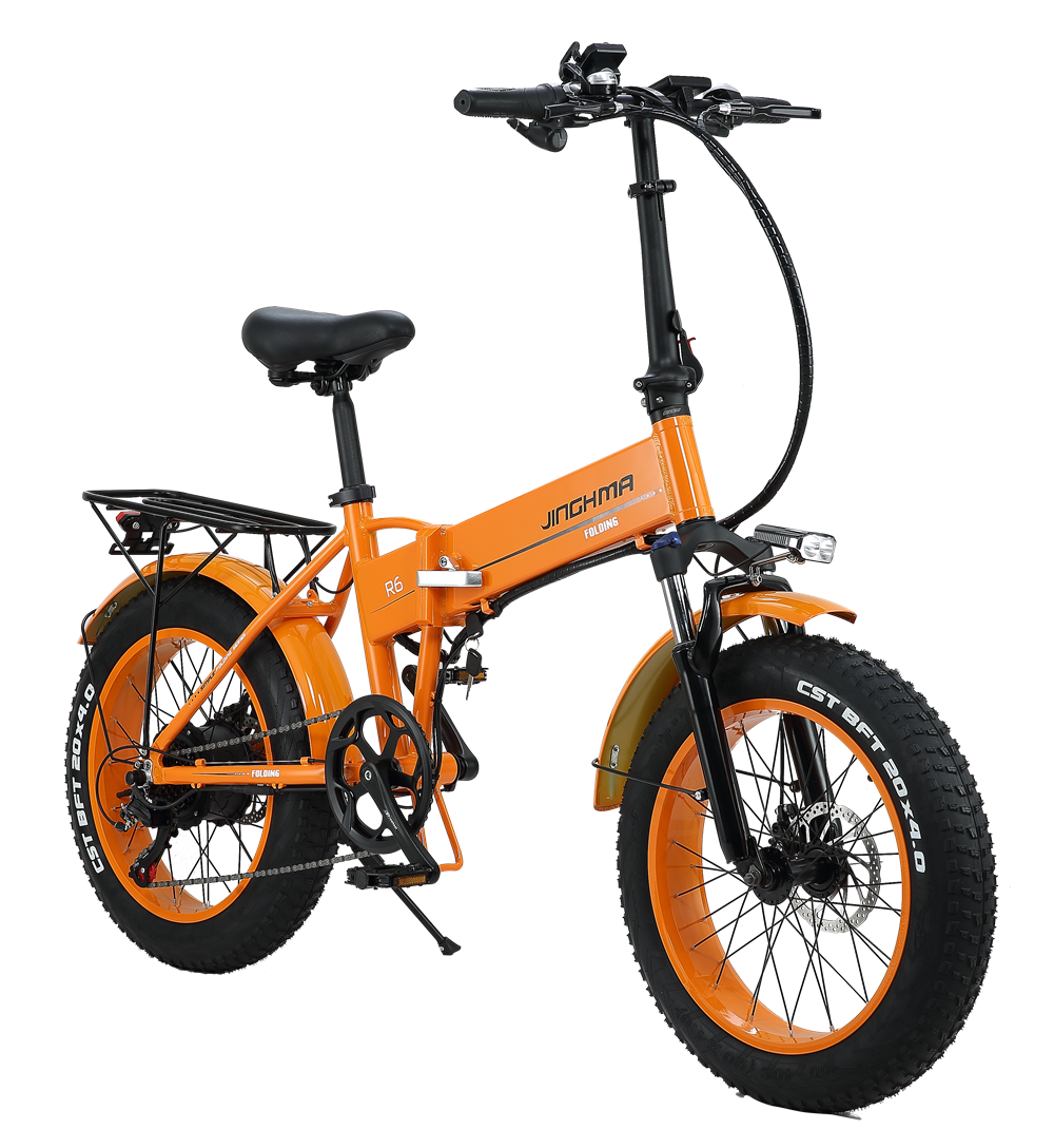 One Seat 48V 500W 20" Fat Tyre Electric Bike 10Ah Lithium Battery 5 Assist Foldable Dropship Electric Fat Bike