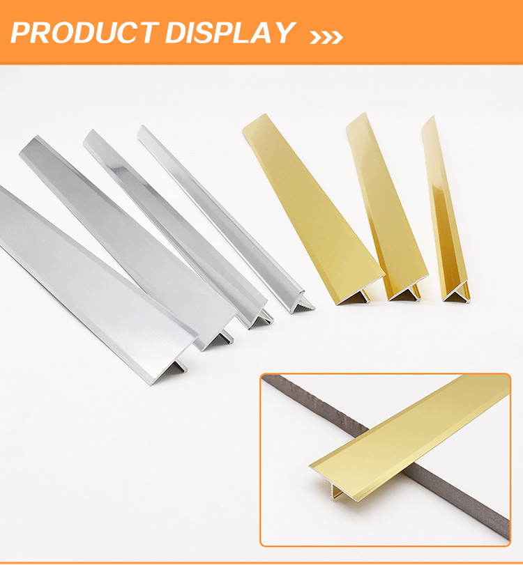 Gold Profile Floor Tile Flooring Non Slip Transition Strips Edge