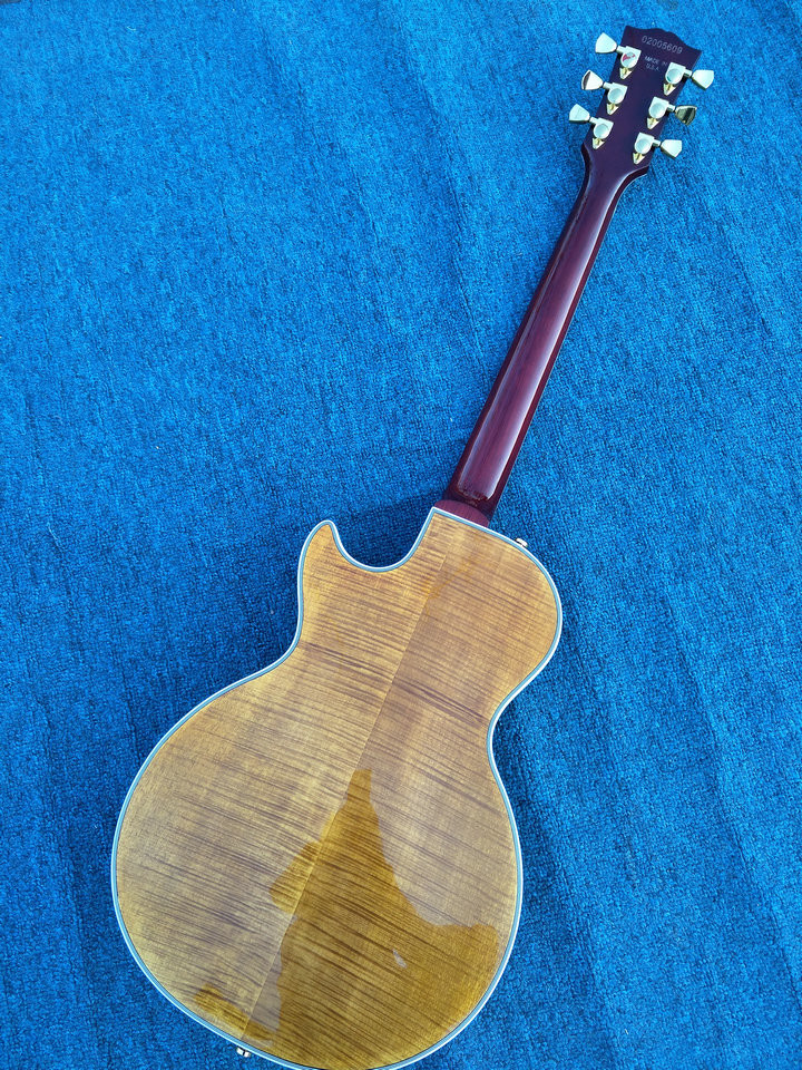 2017 New+Factory+Chinese Giggle ES Hollow Body F hole Cob brown color lp guitar China Electric Guitarras Free shipping G