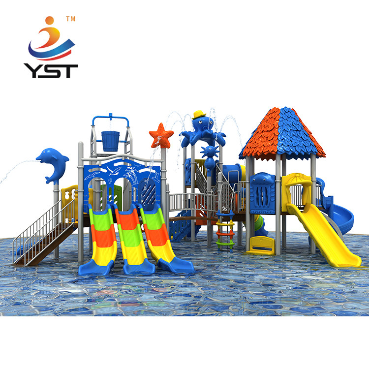Powder Coated LLDPE Water Park Playground Equipment Anti Aging